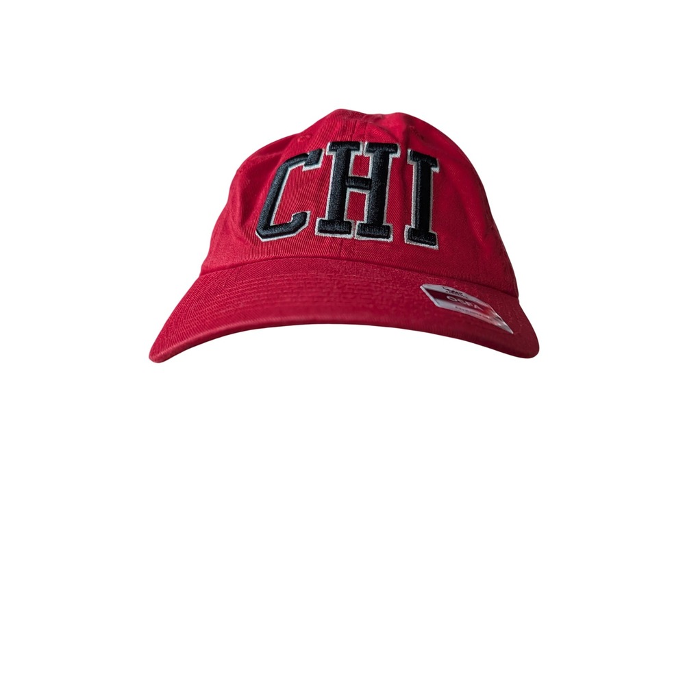 Fan Favorite CHI Chicago Hat Men OSFA Red Like New Embroidered Adjustable Cap